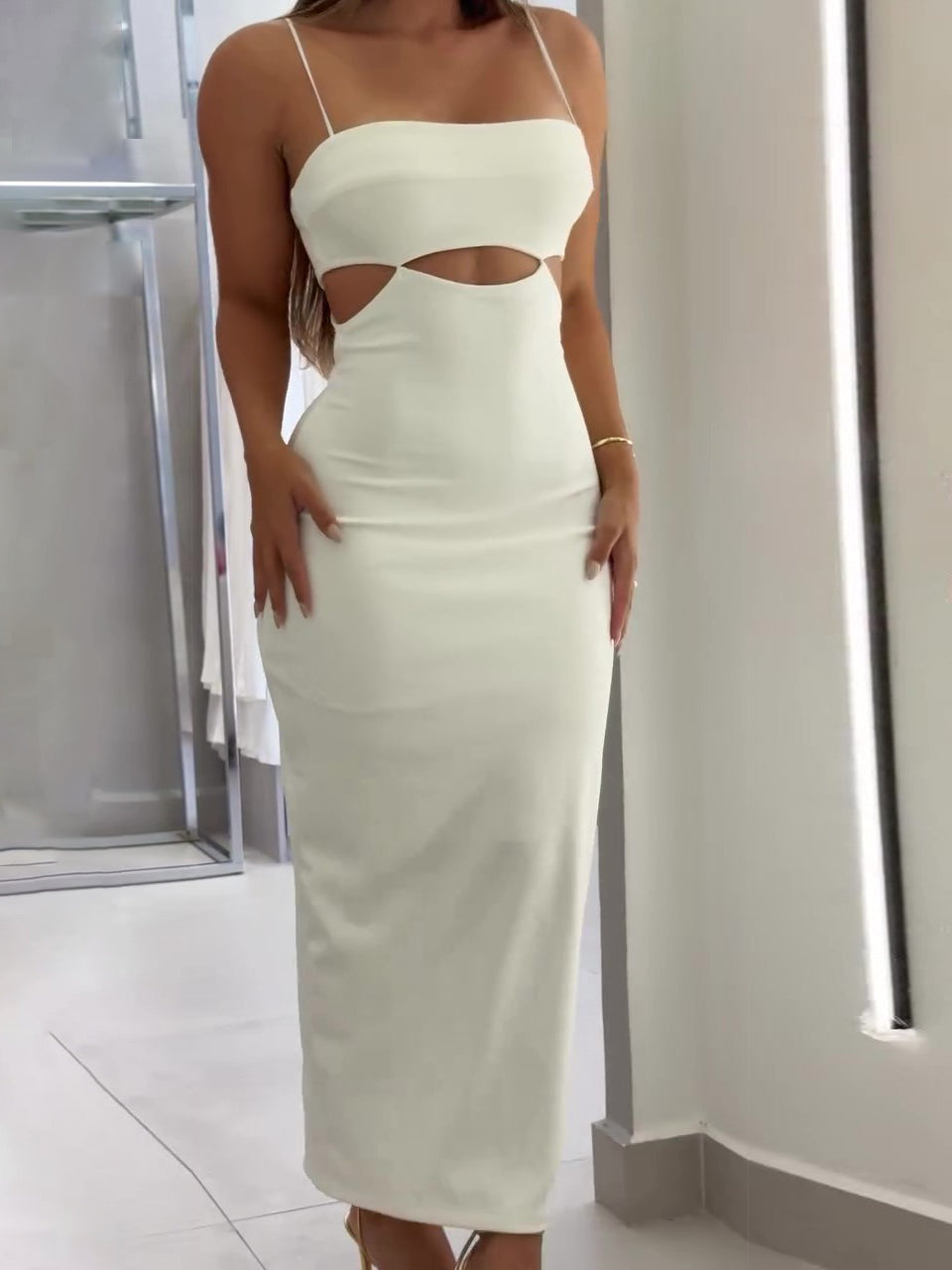 Elegant Bodycon Maxi Dress – Sexy Slim Fit Evening Outfit