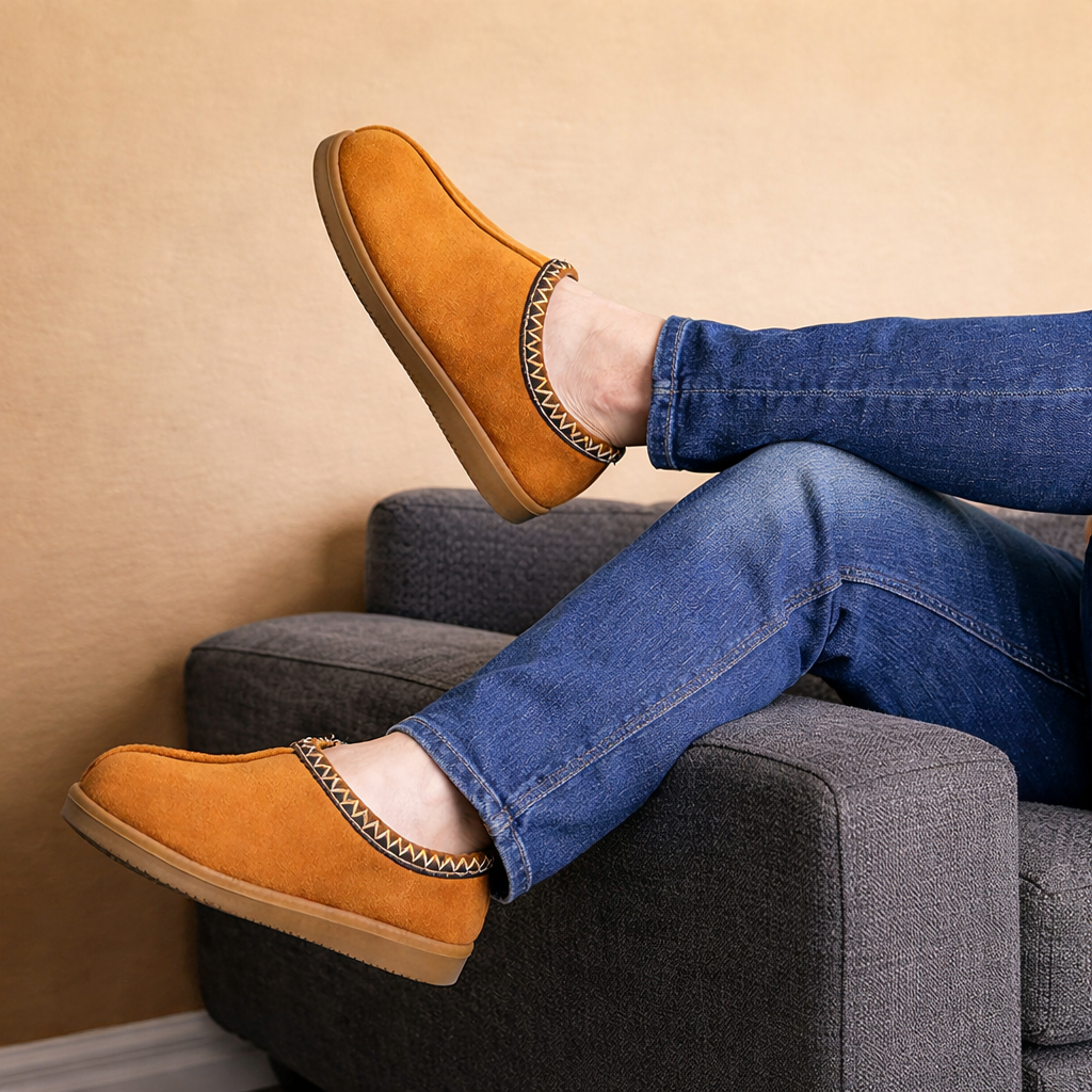 Unisex Premium Leather Boots with Natural Lining Suede Ankle Boots – Winter Comfort